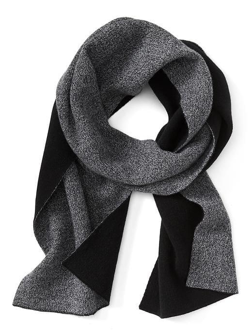 Banana Republic Mens Cashmere Double Faced Scarf - Gray