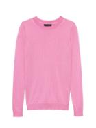 Banana Republic Womens Silk Cashmere Crew-neck Sweater Pop Pink Size S