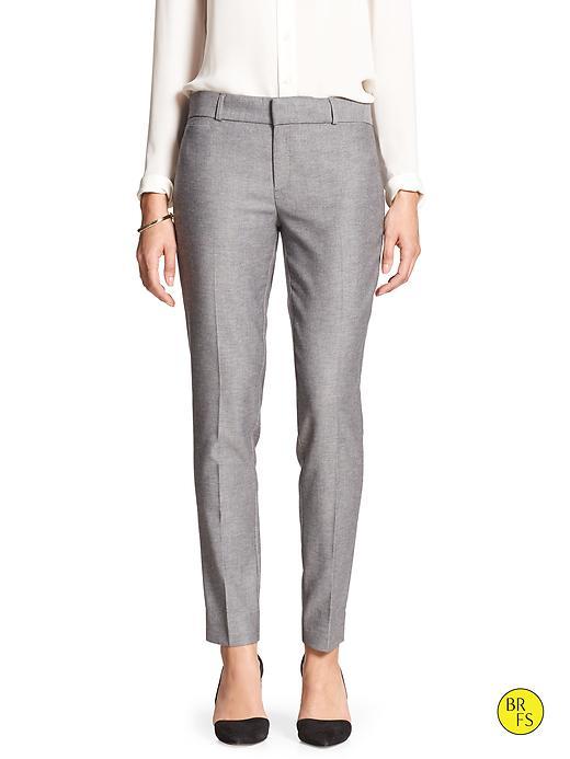 Banana Republic Factory Sloan Fit Slim Ankle Pant Size 0 - Gray Herringbone