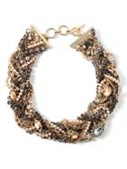 Banana Republic Cameo Focal Necklace Size One Size - Mixed Metal