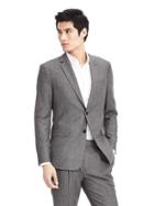 Banana Republic Mens Standard Wool Suit Jacket - Gray Texture