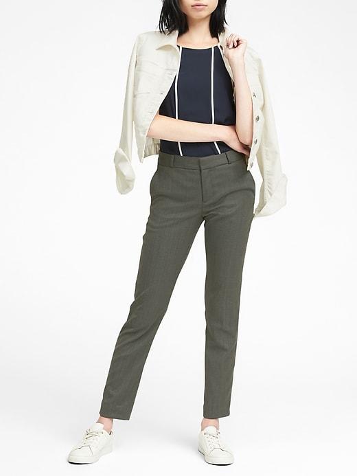 Banana Republic Womens Ryan Slim Straight-fit Pant Flight Jacket Size 0