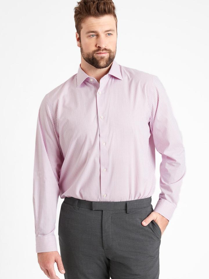 Standard Non-iron Dress Shirt With Cutaway Collar