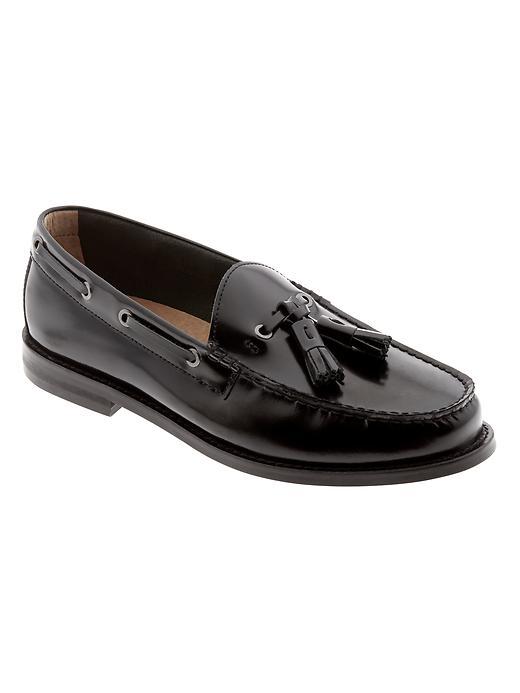 Banana Republic Mens Fred Tassel Loafer Size 10 - Black