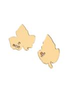Banana Republic Womens Maple Leaf Stud Earring Gold Size One Size
