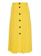 Banana Republic Japan Exclusive Leaf Print Pleated Midi Skirt