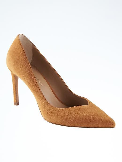 Banana Republic Womens Madison 12 Hour Pump - Camel Suede
