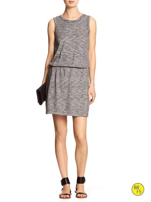 Banana Republic Womens Factory Marled Open Back Dress Size L - Marled Gray