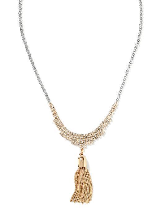 Banana Republic Pave Necklace Size One Size - Gold