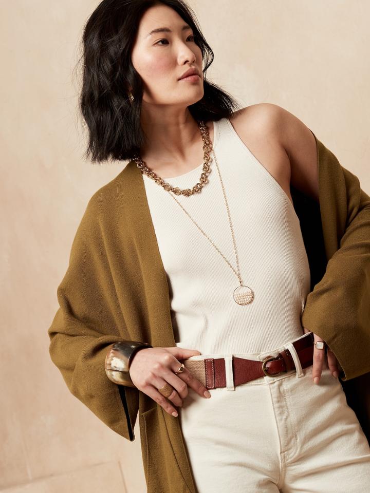 Petite Cape Cardigan Sweater