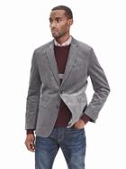Banana Republic Mens Modern Slim Corded Blazer Size 42 Long - Dark Charcoal
