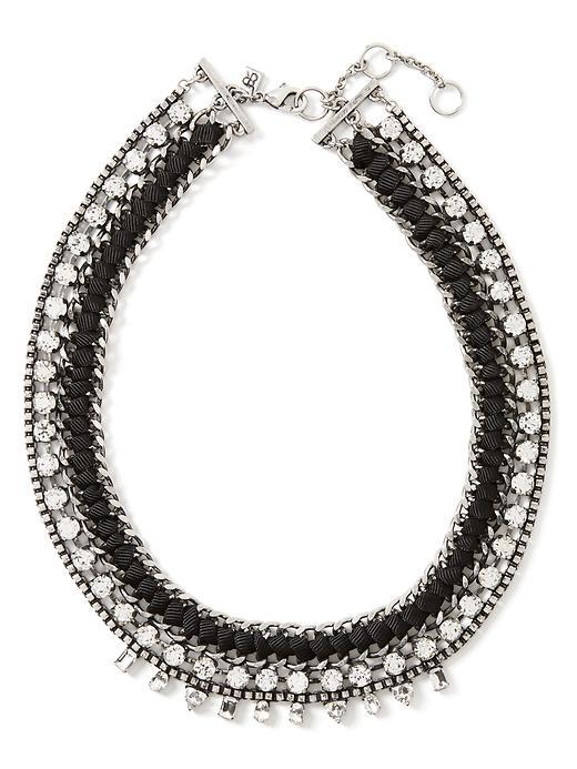 Banana Republic Ribbon Collar Necklace Size One Size - Silver