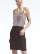 Banana Republic Womens Petite Solid Essential Camisole Luxe Gray Size M