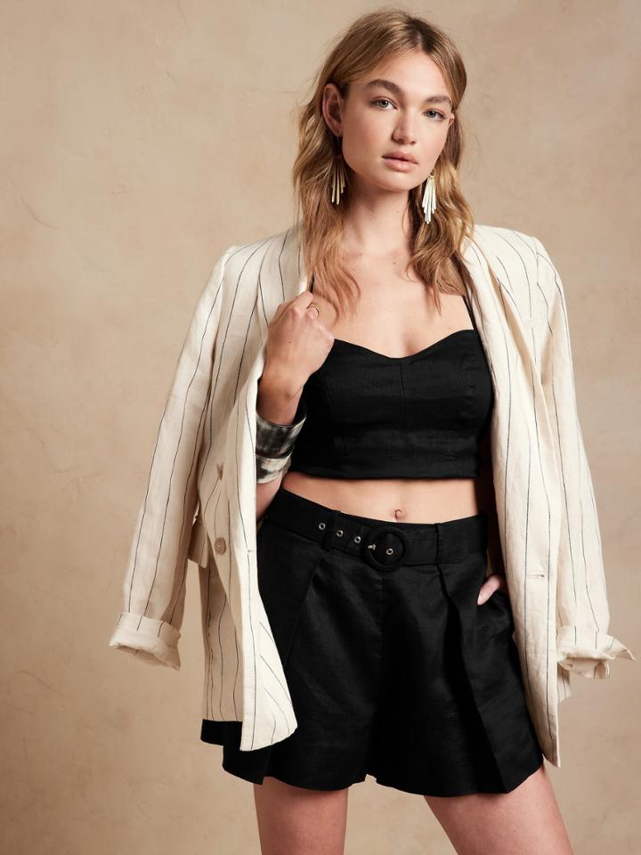 Petite Meridian Linen Short