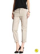 Banana Republic Womens Factory Roll Up Boyfriend Chino Size 0 - Millstone