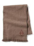 Banana Republic Luxe Vintage Hermes Brown Cashmere Shawl - Brown