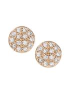 Banana Republic Womens Pave Circle Stud Earring Rose Gold Size One Size