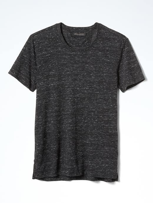 Banana Republic Mens Heritage Nepped Tee - Black