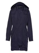 Banana Republic Womens Lightweight Anorak With Removable Hood Navy Size L