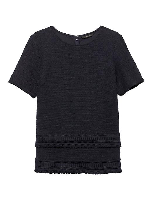 Banana Republic Womens Boucl Tee Navy Size Xxl