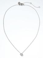 Banana Republic Womens Delicate Deco Pendant Necklace - Silver