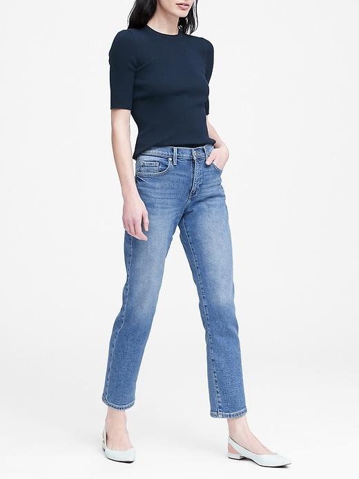 Banana Republic Mid-rise Straight-fit Ankle Jean