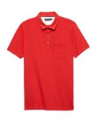 Banana Republic Mens Don';t-sweat-it Polo Shirt Bright Red Size M