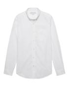 Banana Republic Mens Camden Standard-fit Luxe Poplin Shirt White Size S