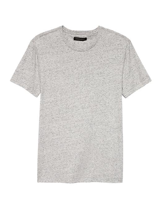 Banana Republic Mens Soft-wash Crew-neck T-shirt Smoking Gray Size M