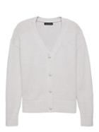 Banana Republic Womens Supersoft Cotton Blend Boyfriend Cardigan Sweater Heather Light Gray Size Xs