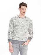 Banana Republic Mens Heritage Raglan Long Sleeve Tee Size L Tall - White
