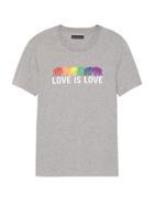 Banana Republic Mens Pride 2018 Love Is Love Crew-neck T-shirt (men';s Sizes) Heather Gray Size M