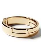 Banana Republic Womens Giles & Brother   Gold Wide Latch Cuff Antique Brass Size One Size