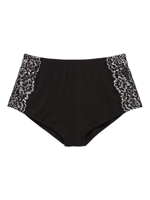 Banana Republic Womens Cosabella   Pret-a-porter Sleep Short Black & Stone Size M