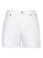 Banana Republic Womens Stain-resistant Frayed 3 Denim Short White Denim Size 4