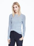 Banana Republic Womens Merino Wool Crew-neck Sweater Light Blue Size Xxs