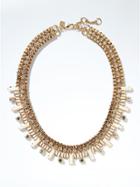 Banana Republic Mother Of Pearl Baguette Necklace - Pearl