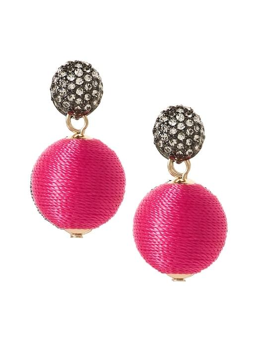 Banana Republic Womens Classic Bauble Drop Earring Fuschia Pink Size One Size