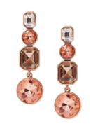 Banana Republic Womens Capri Blush Gemstone Earring Gold Multi Size One Size