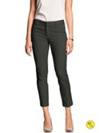 Banana Republic Factory Sloan Fit Crop Size 0 - Air Force Gray
