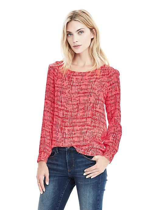 Banana Republic Womens Fold Cuff Blouse Size L - Hot Pink