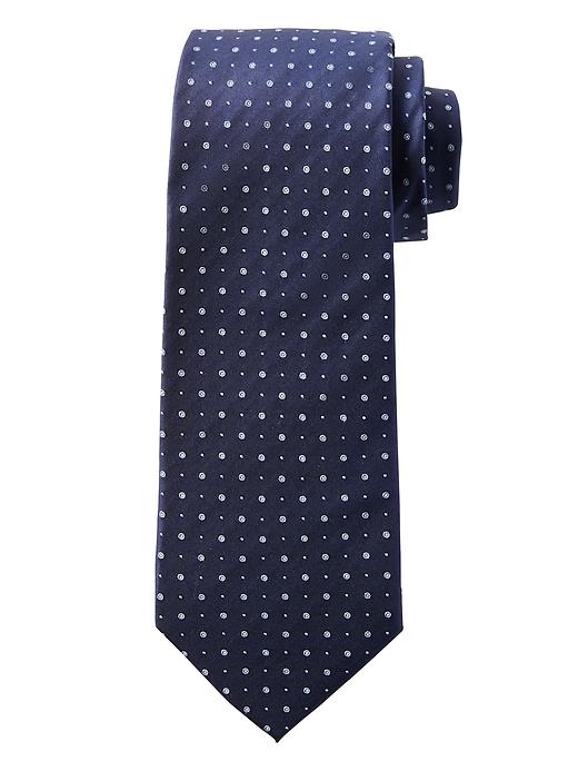 Banana Republic Mens Micro Silk Foulard Nanotex Tie Basic Blue Size One Size