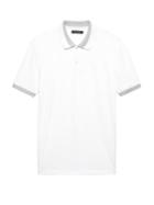 Banana Republic Mens Luxury Touch Contrast Collar Polo Shirt White Size M