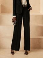 Wide-leg Wool-blend Pant