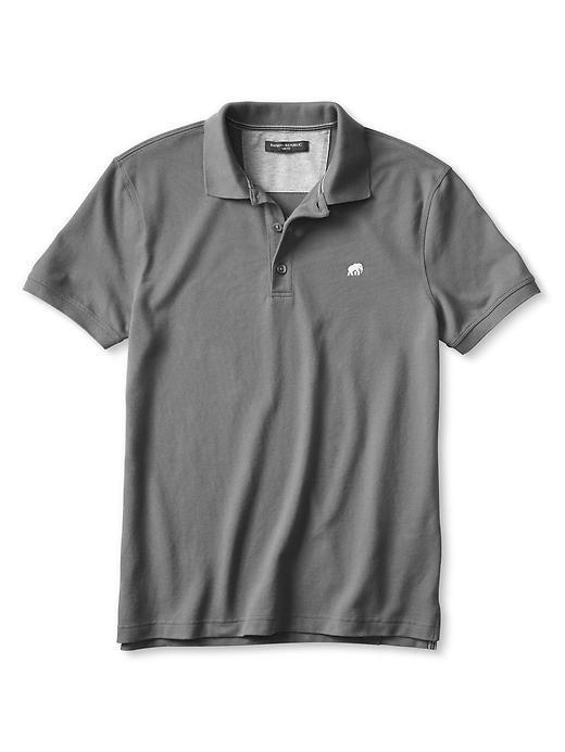 Banana Republic Mens Signature Pique Polo Size S - Dark Gray