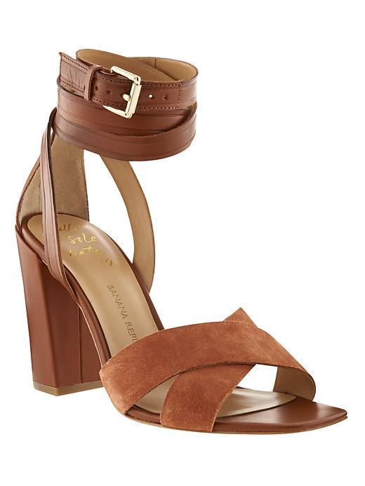 Banana Republic Pella Heeled Sandal Size 10 - Rum