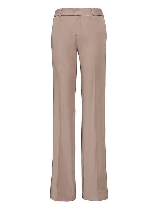 Banana Republic Womens Logan Trouser-fit Machine-washable Bi-stretch Pant Fresh Taupe Size 6