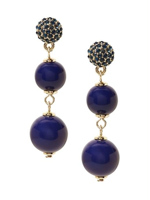 Banana Republic Womens Resin Delicate Bauble Earring Navy Size One Size