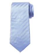 Banana Republic Mens Polka Dot Stripe Silk Nanotex Tie Cornflower Blue Size One Size