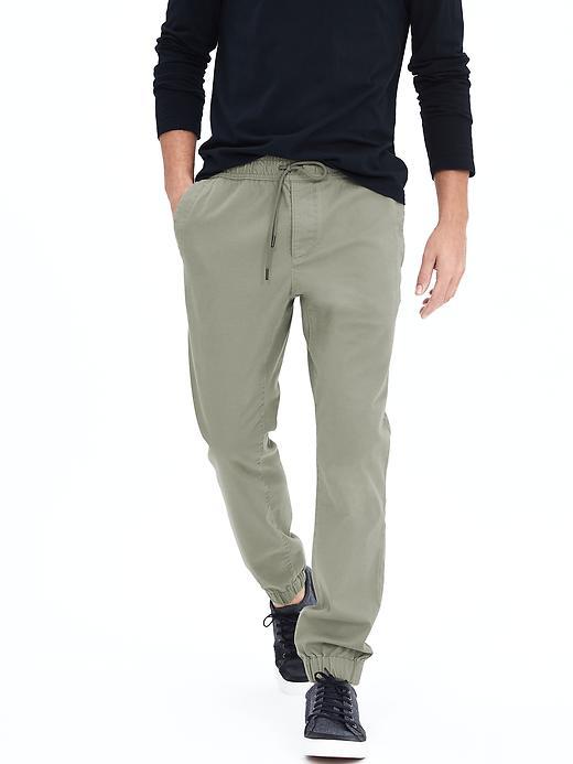 Banana Republic Mens Aiden Slim Twill Jogger Pant Size 32w 36l Tall - Upland Green